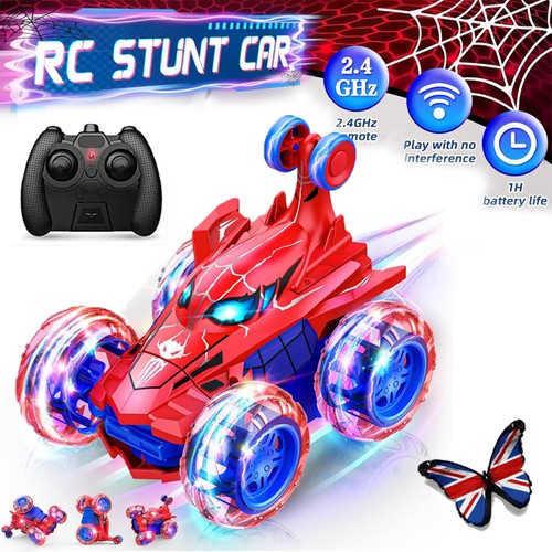Spiderman stunt car remote - spiderman,