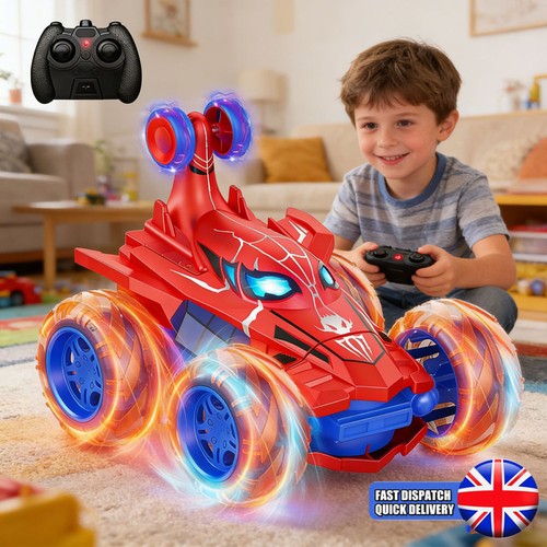 Spider man stunt car remote - spider-man,
