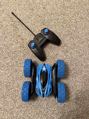 Blue remote control stunt - stunt, car