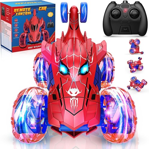 Spiderman stunt car remote - stunt,