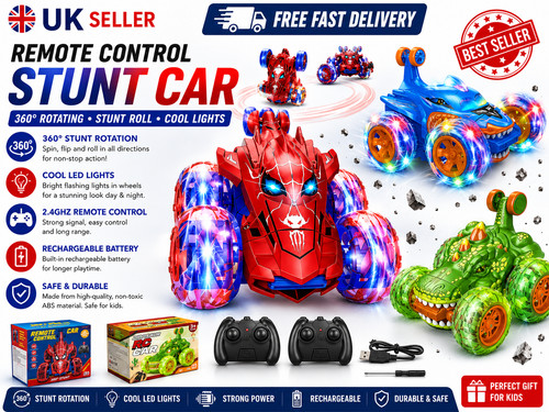 Spiderman stunt car remote - spiderman, rc