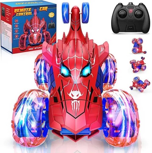 Spiderman stunt car remote - stunt,
