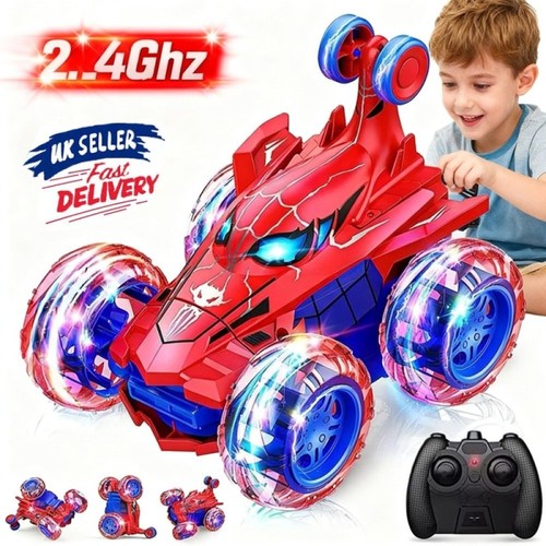 Spiderman stunt car remote - spiderman,