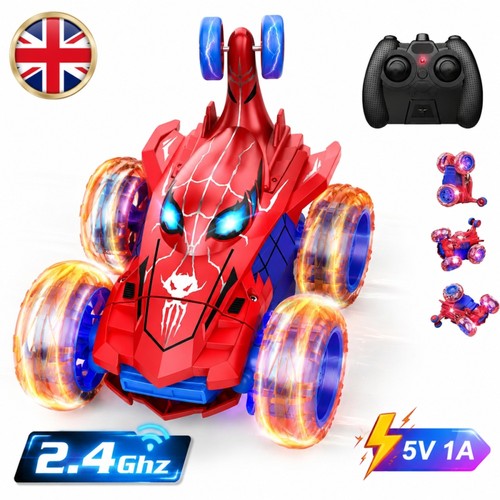 Spiderman stunt car remote - rc,