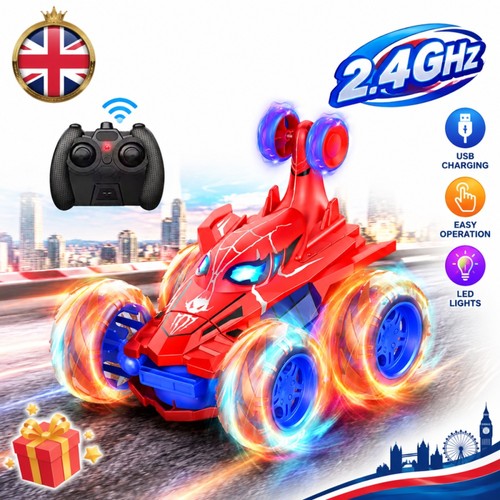 Spider man stunt car remote - rc,