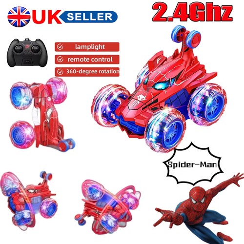 Spiderman stunt car remote - rc,