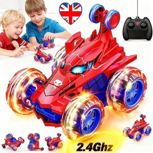 Spiderman stunt car - spiderman, rc