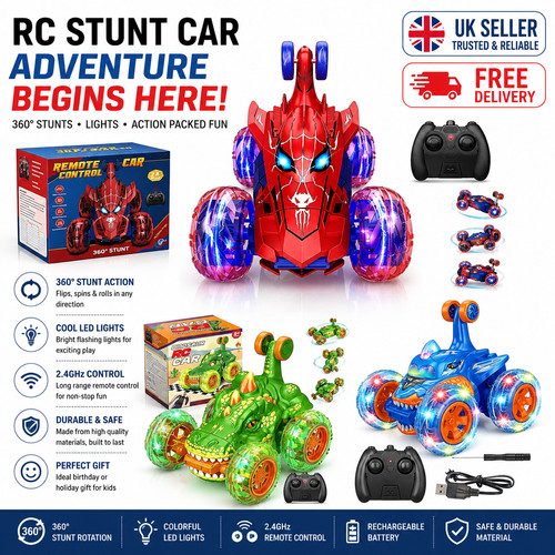 Spiderman stunt car - rc,